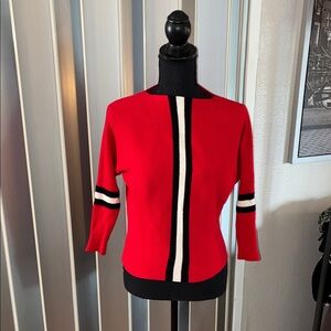 Red Striped Women's Sweater